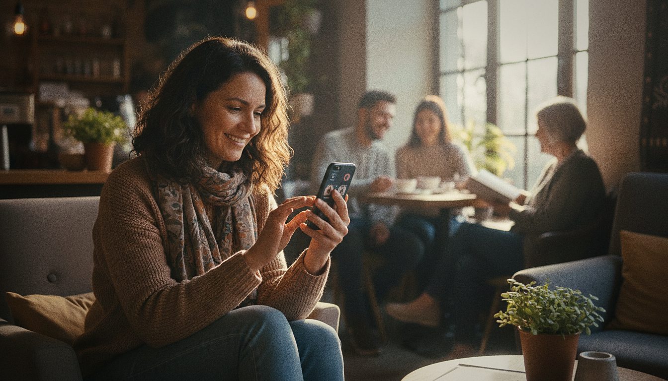 Utilisation de Happn sur smartphone
